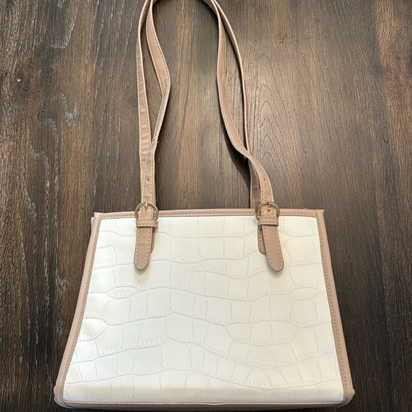 WOMENS FAUX LEATHER SHOULDER BAG - Picture 1 of 7